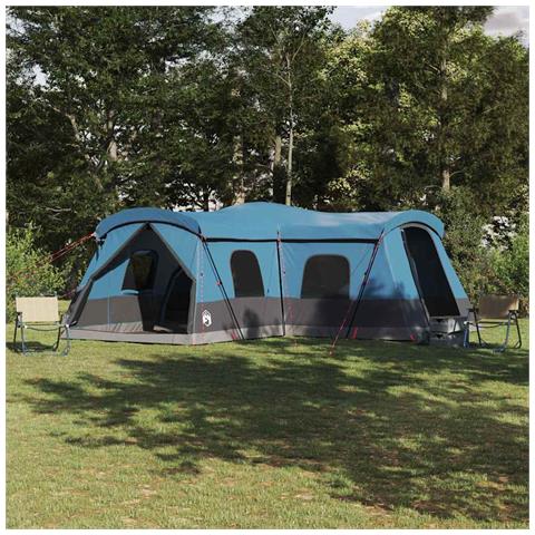 Tenda con tetto con archiviazione Blu 680 x 510 x 210 cm - Foto 2