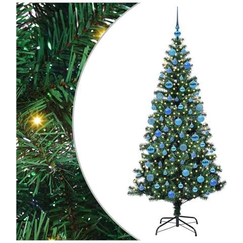 Albero di Natale artificiale con luci integrate Verde 180 cm - Foto 1
