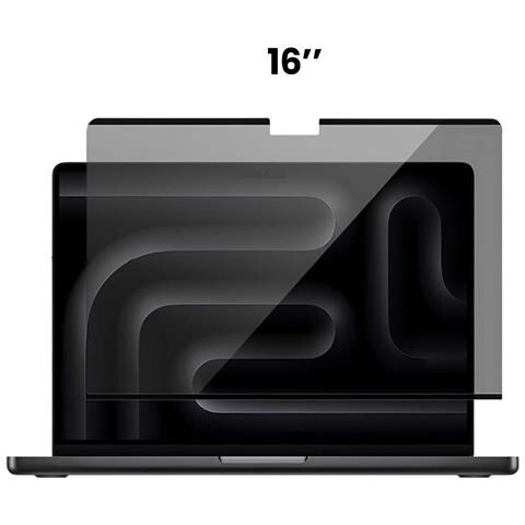 Protezione Schermo Per Macbook Pro 16"" Anti-spia Fissaggio Magnetico, Nero Transparente - Foto 4