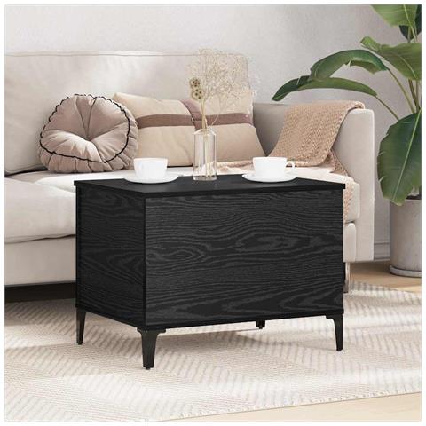 Tavolino da salotto Rovere Nero 60 x 44,5 x 45 cm - Foto 2