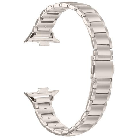 Cinturino In Acciaio Inossidabile Compatibile Con Xiaomi Band 8 Pro / 9 Pro, Redmi Watch 4/5 - Design A Tre Perle Finte Starlight - Foto 1