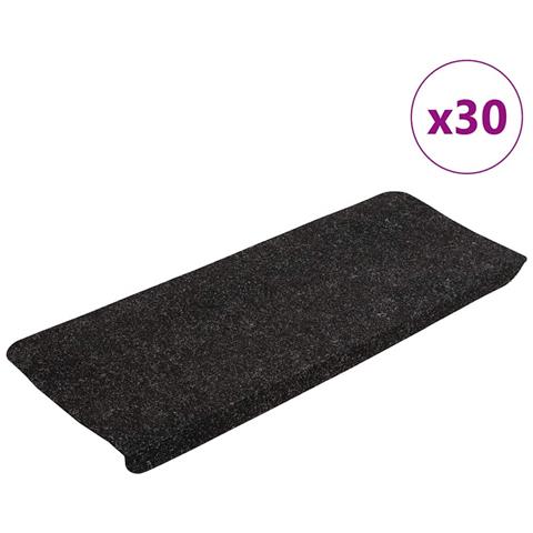 Tappetini Autoadesivi per Scale 30 pz Antracite 65x24,5x3,5 cm - Foto 1