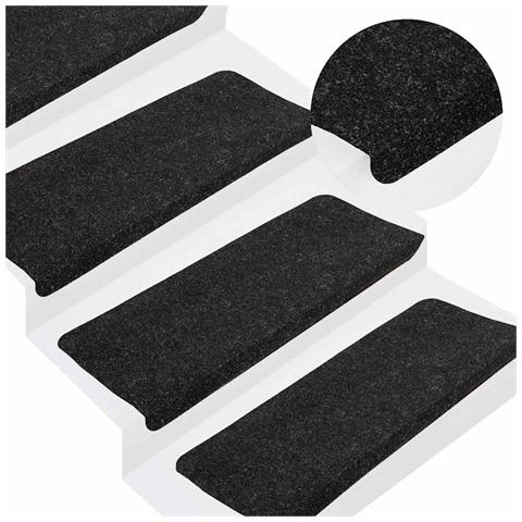 Tappetini Autoadesivi per Scale 30 pz Antracite 65x24,5x3,5 cm - Foto 2