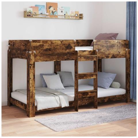 Letto a Castello per Bambini Rovere fumé 100 x 190 cm - Foto 2