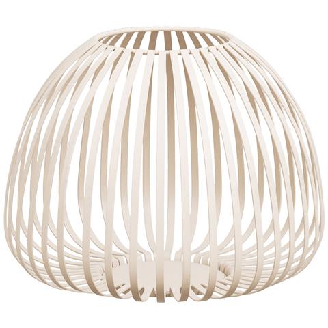 Lanterna Stoense In Metallo Beige A Fasce Ø25x20 Cm - Foto 1