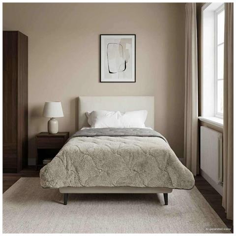 Duvet Estivo Trapuntato Grigio chiaro 155 x 200 cm - Foto 2