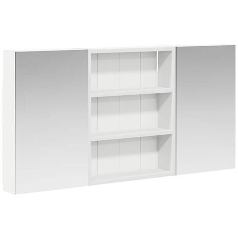 Set di Armadi da Bagno con lo scaffale 3 pcs 100 x 10,5 x 50 cm - Foto 1