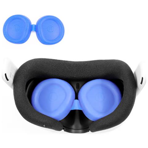 Protezioni Per Lenti In Silicone Per Meta Quest 3 | Blu - Foto 1