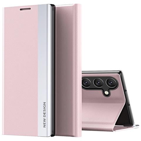 Custodia Samsung Galaxy S25 Edge Con Flap E Supporto, Rosa - Foto 1