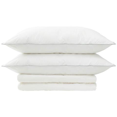 Set di piumone e cuscini 3 pz 200x220 cm Estate 140 GSM Lana - Foto 2