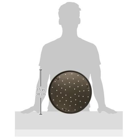 67836 - Teglia per pizza in alluminio forata 36 cm - Nera - Foto 2