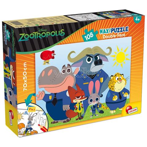 53988 - Puzzle DF Supermaxi Zootropolis 108pz - Foto 4