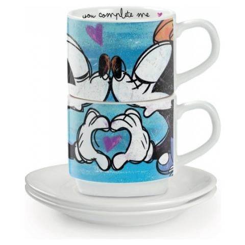 Set 6 Tazzine Caffè Mickey Love Con Metalrack - Foto 2