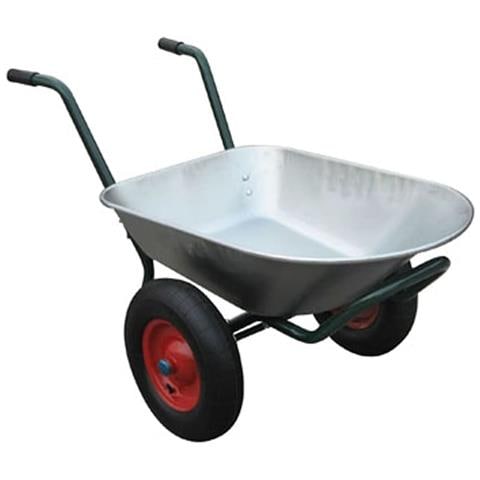 Carriola Per Giardinaggio Con Due Ruote 66 L - Foto 2