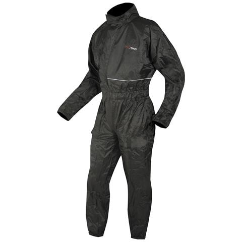 Tuta Intera Anti Pioggia Acqua Impermeablie Ripieghevole Marsupio Moto Nero Xs - Foto 4