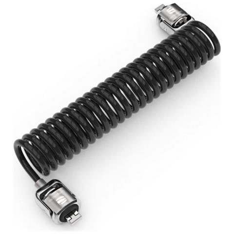 Dual Head Coiled Cable Keyed Lock - Blocco cavo di sicurezza - Foto 1