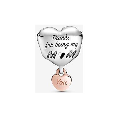 Ciondolo A Formare Di Cuore ""love You Mum"", 1.68 Cm, Multicolore - Foto 2