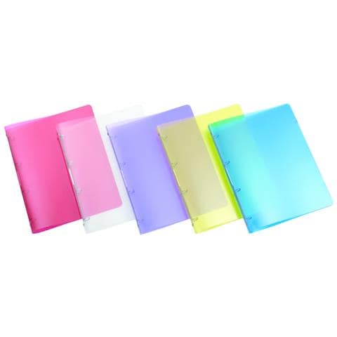 Ring Binder Elba Hawaii - A4 - 210,82 mm Larghezza x 297,18 mm Lunghezza Dimensione Foglio - 4 Chiusura - Polipropilene - Blu - 20 / Pacco - Foto 1