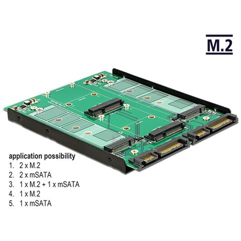 62946 Interno M. 2, mSATA scheda di interfaccia e adattatore - Foto 2