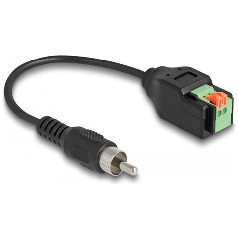 Delock Cavo Rca Da Spina A Adattatore Per Morsettiera Con Pulsante Da 15 Cm - Foto 2
