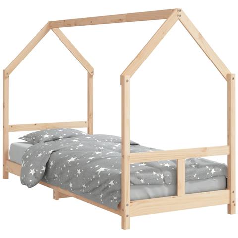 Giroletto Per Bambini 80x200 Cm In Legno Massello Di Pino - Foto 2