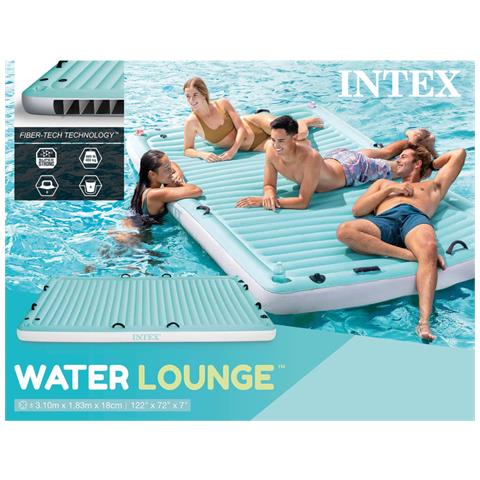 56289EU - Materassino Gonfiabile Mare Water Lounge, 310x183x18 cm - Foto 6