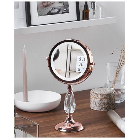 Specchio Per Make-up Led Maury Oro Rosa - Foto 1