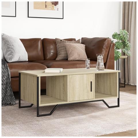 Tavolino da Salotto Rovere Sonoma 100x51x40cm Legno Multistrato - Foto 3