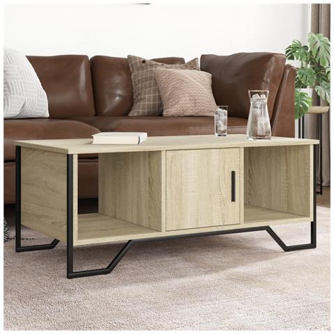 Tavolino da Salotto Rovere Sonoma 100x51x40cm Legno Multistrato - Foto 1