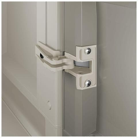 Armadio Tuttopiani In Resina Da Esterno A 2 Ante Effetto Legno Chiudibili Con Lucchetto Linear Wood Keter - Foto 2