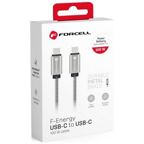 Cavo Dati E Ricarica Turbo Usb-c C239 1m Rivestito Power Delivery 100w Per Smartphone - Foto 2
