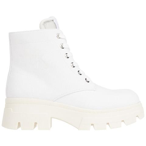 Chunky Boot Stivaletti Cotone Scarpe Donna Bianco Eu 41, Yw0yw00947 Ybr - Foto 1