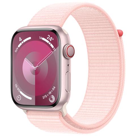 Watch Series 9 45 mm Digitale 396 x 484 Pixel Touch screen 4G Rosa Wi-Fi GPS (satellitare) - Foto 1