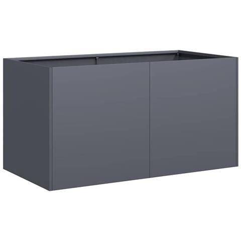 Fioriera Antracite 80x40x40 Cm In Acciaio Laminato A Freddo - Foto 2
