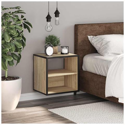 Comodino A Muro Rovere Sonoma 40x31x39,5 Cm - Foto 3