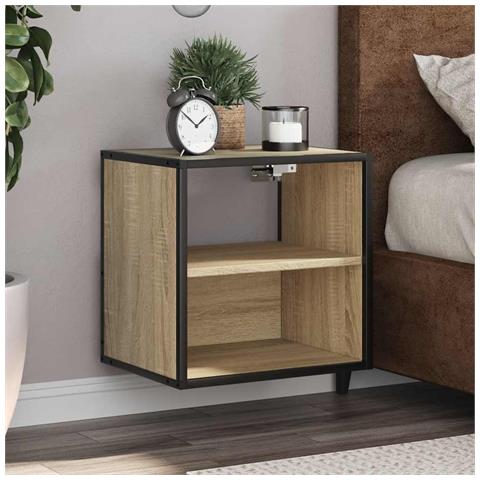 Comodino A Muro Rovere Sonoma 40x31x39,5 Cm - Foto 1