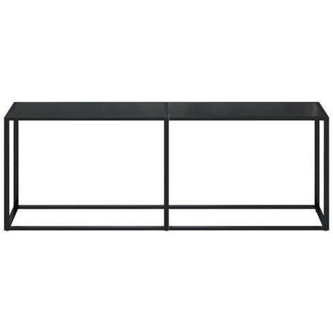 Lusso Casadino - Tavolo Consolle Nero 220x35x75,5 Cm In Vetro Temperato - Foto 2