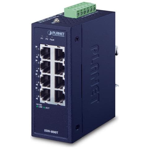 ISW-800T switch di rete Non gestito L2 Fast Ethernet (10/100) Blu - Foto 1
