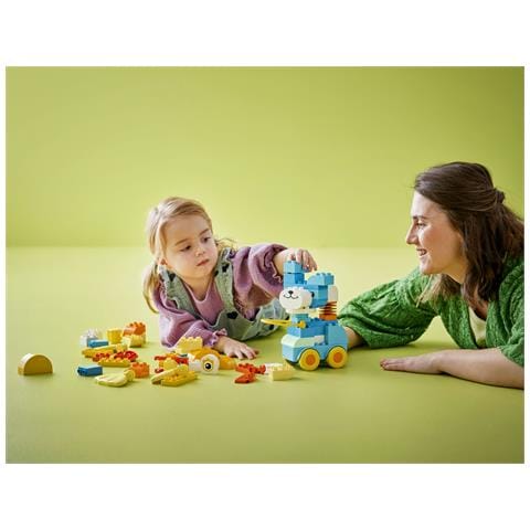 DUPLO 10448 Animali su Ruote 3 in 1, Gioco Educativo per Costruire un'Anatra o un Pesce o un Cane Giocattolo per Bambini2+ - Foto 2