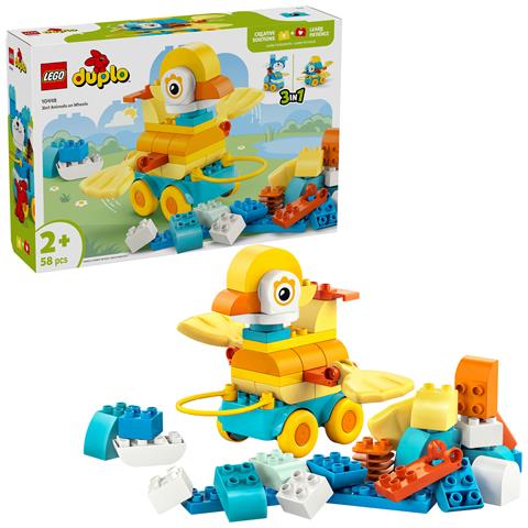 DUPLO 10448 Animali su Ruote 3 in 1, Gioco Educativo per Costruire un'Anatra o un Pesce o un Cane Giocattolo per Bambini2+ - Foto 33