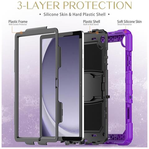 Custodia Per Ipad 9.7” Con Supporto E Tracolla Viola - Foto 2