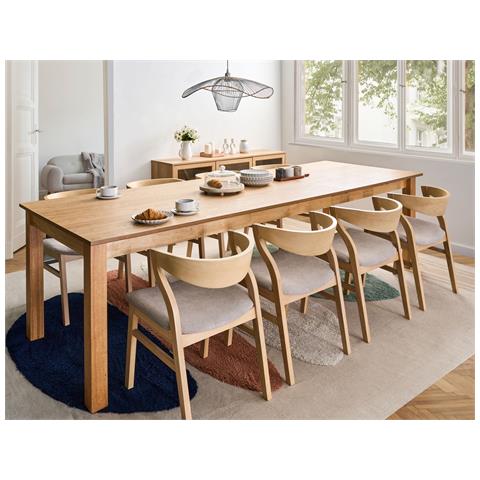 Tavolo Da Pranzo Estensibile Madura Frassino Chiaro 180/280 Cm 100 Cm - Foto 1