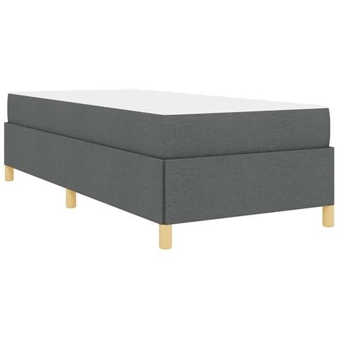 Letto a molle Grigio scuro e bianco e grigio scuro 90 x 200 cm - Foto 9