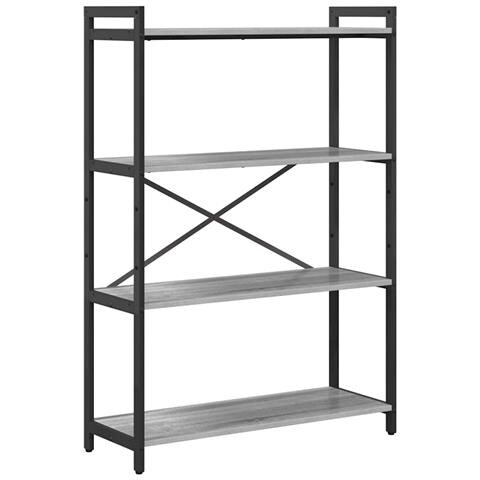 Libreria Grigio sonoma 80 x 30 x 118 cm Legno multistrato - Foto 1