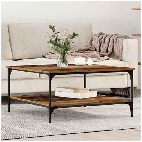 Tavolino da salotto Legno vecchio 80 x 80 x 40 cm - Foto 2