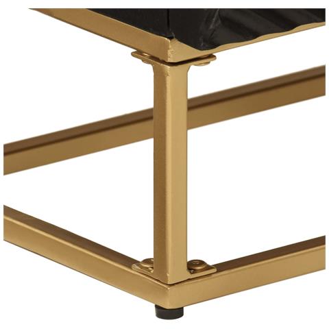 Lusso Casadino -  Credenza Nera 55x30x76 Cm In Legno Massello Di Mango E Ferro - Foto 8