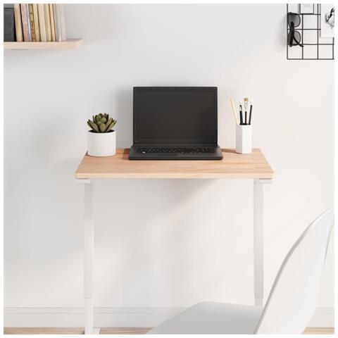 Piano Tavolo 60x40x1,5cm Rettangolare Legno Massello Faggio - Foto 2