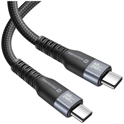 Cavo Thunderbolt 4.0 Da 5a Trasferimento Usb-c A Usb-c 150 Cm 240w, Nero - Foto 1