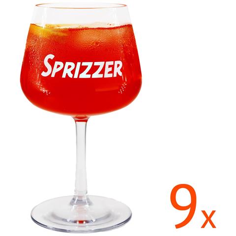 Set Di 9 Bicchieri Trasparenti In Tritan Infrangibile Per Feste E Uso Quotidiano Design Originale Studiato Su Misura -9-bicchieri - Foto 2