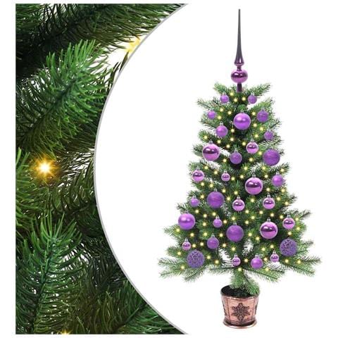 Albero di Natale con 150 LED con supporto Verde 90 cm PE - Foto 1